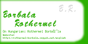 borbala rothermel business card